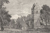 SCOTLAND. Lasswade Church c1886 old antique vintage print picture