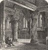 SCOTLAND. Roslin Chapel, with the' Prentice Pillar c1886 old antique print