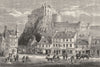 SCOTLAND. Castle and Grassmarket, Edinburgh c1886 old antique print picture