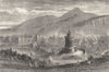 SCOTLAND. View from the Burns Monument, Calton Hill c1886 old antique print