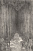SCOTLAND. Fingal's Cave, from the entrance c1886 old antique print picture