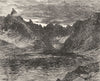 SCOTLAND. Loch Coruisk c1886 old antique vintage print picture