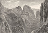 SCOTLAND. The Quiraing, Skye c1886 old antique vintage print picture