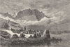 SCOTLAND. An Open-Air service in Skye c1886 old antique vintage print picture