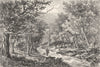 SCOTLAND. Western Highlands. Trossachs c1886 old antique vintage print picture