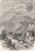SCOTLAND. Western Highlands. Ben Venue c1886 old antique vintage print picture