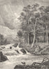 SCOTLAND. Western Highlands. In Glen Dochart c1886 old antique print picture