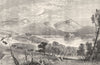 SCOTLAND. Western Highlands. Head of Loch Awe & Kilchurn Castle c1886 print
