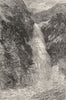 SCOTLAND. Western Highlands. Lower fall of Foyers c1886 old antique print