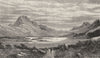 SCOTLAND. Western Highlands. Loch Maree, with Ben Slioch c1886 old print