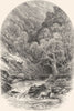 SCOTLAND. The Central Highlands. Glen Tilt c1886 old antique print picture