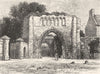 SCOTLAND. Priory Gateway, St Andrews c1886 old antique vintage print picture