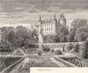 SCOTLAND. Dunrobin Castle c1886 old antique vintage print picture