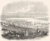 SCOTLAND. Lerwick c1886 old antique vintage print picture