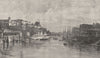 ITALY. Tiber & Convent of Sta Sabina, Aventine c1886 old antique print picture