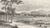 AUSTRALIA. Coranderrk Station 1886 old antique vintage print picture
