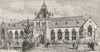 AUSTRALIA. The National Museum, Melbourne 1886 old antique print picture