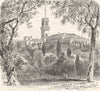 AUSTRALIA. Government House, Melbourne 1886 old antique vintage print picture
