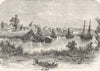 AUSTRALIA. Melbourne, 1840 1886 old antique vintage print picture