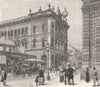 AUSTRALIA. NSW. post office, George Street, Sydney 1886 old antique print