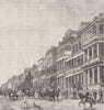 AUSTRALIA. New South Wales. Macquarie Street, Sydney 1886 old antique print