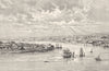 AUSTRALIA. Queensland. Brisbane 1886 old antique vintage print picture