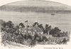 AUSTRALIA. Western Australia. Government House, Perth 1886 old antique print