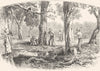 LONDON. Ring Barking 1886 old antique vintage print picture