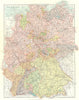 WESTERN GERMANY. Incl. Alsace Lorraine. Bavaria Hanover &c. STANFORD 1906 map