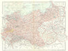 EASTERN GERMANY. Prussia Brandenburg Pomerania Saxony Poland. STANFORD 1906 map