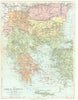 BALKANS. Greece Ottoman Empire Rumili Wallachia E. Roumelia. STANFORD 1906 map