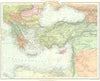 EASTERN MEDITERRANEAN. Ottoman Empire/Turkey Greece. STANFORD 1906 old map