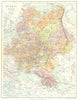 EUROPEAN RUSSIA. including the Caucasus. STANFORD 1906 old antique map chart