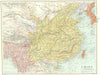 CHINA. showing treaty ports & enclaves. Hong Kong Weihaiwei. STANFORD 1906 map