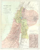 HOLY LAND. historical names. Priestly & Levitical cities of refuge 1906 map