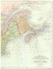 CANADA EAST. Quebec New Brunswick NS Prince Edward Is. STANFORD 1906 old map