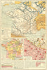 FRANCE. Waterways, military districts, Eastern Border 1923 old antique map