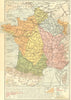 FRANCE. France-Chemins de Fer; Corsica 1923 old antique vintage map plan chart