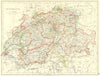 SWITZERLAND. Switzerland 1897 old antique vintage map plan chart