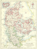 DENMARK. Prussian Schleswig-Holstein; Iceland; Bornholm 1897 old antique map