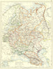 RUSSIA. European Russia 1897 old antique vintage map plan chart