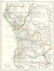CENTRAL AFRICA. West. Congo Gabon Angola 1897 old antique map plan chart
