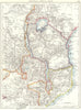 CENTRAL AFRICA. Tanzania Kenya Uganda Congo Mozambique Zambia Zimbabwe 1897 map