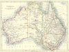 AUSTRALIA. Australia 1897 old antique vintage map plan chart
