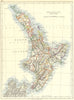 NEW ZEALAND. New Zealand North Island 1897 old antique vintage map plan chart
