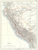 PERU. Peru 1897 old antique vintage map plan chart