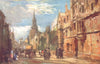 OXFORD. All Souls College and the high street 1903 old antique print picture