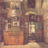 OXFORD. A Study in the Bodleian Library 1903 old antique vintage print picture