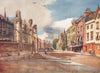 OXFORD. Broad Street, looking West 1903 old antique vintage print picture