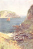 DORSET. Lulworth Cove 1908 old antique vintage print picture